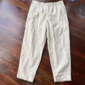 NWT Pleated corduroy pants